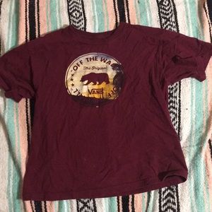 Maroon vans T-shirt